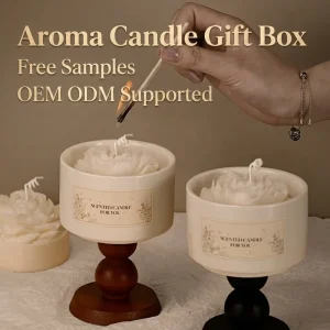 Neat Packed Camellia Scent Candle Made of Natural Soy Wax for Room Aroma Prepared for Birthday and Graduation Gift Selection