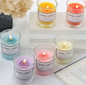 Neutral Transparent Soy Wax Scented Candle Creative European Style Gift