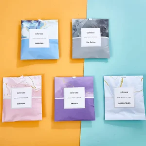 New 20g Aroma Blue Camellia Vermiculite Bathroom Deodorization Car air Freshener Clothes Wardrobe Scented Sachet