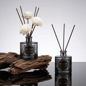 New Arrival Fireless Eco Friendly Glass Aromatherapy Bottle 50ml 100ml 120ml 150ml 200ml Reed Diffuser Customized Color and Logo