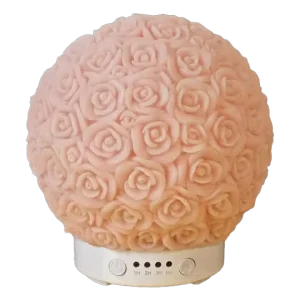 New Artistic Floral Ceramic Electric Ultrasonic Humidifier Aromatherapy Diffuser Air Purifier Tabletop Decoration