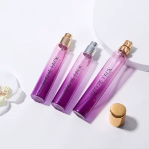 New Design 30ml 35ml Luxury Fragrance Bottle Set Round Slim Glass Empty Perfume Bottle with Pump Sprayer Travel Essential