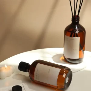 New Design Alcohol Free Fresh Aromatherapy Reed Diffuser Fragrance Oil Glass Bottle Eco Friendly Long Lasting Home