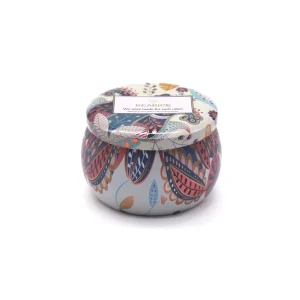 New Design Christmas Gift Custom Small Size Portable Scented Candle Travel Tin Soy Wax Candle