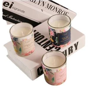 New Design Luxurious Handmade Custom Logo 100% Natural Soy Wax Scented Candles Essential Oil Gift Set for Valentine’s Day