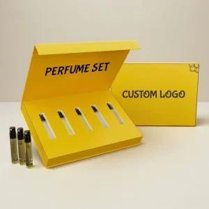 New Design Magnetic Perfume Gift Box 2ml 5ml 10ml Perfume Bottle Packaging Paper Box for Cosmetic Bottle Set