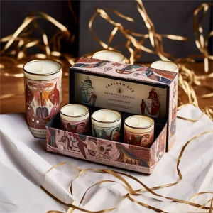 New Design Packaging With Logo Soy Wax Christmas Candle Gift Set Scented Candle