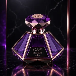 New Design Unique and Elegant Empty Irregular Perfume Spray Bottle 30ml 50ml 100ml Glass Frost Perfume Bottle with Gold Cap