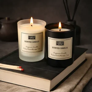 New Luxury Handmade Natural Glass Soy Wax Decorative Aromatherapy Scented Candles