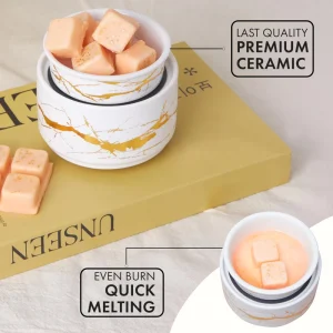 Nice Price US Standard Electric Ceramic Gold Wax Fragrance Warmer for Home Decor and Wax Melts
