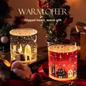 Night Light Christmas LED Jar Scented Candles Custom Available