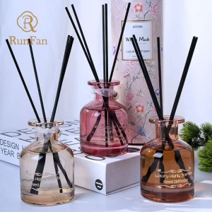 Non Toxic 150ml Glass Reed Diffuser for E commerce Stores Home Use