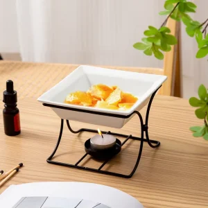 Nordic Creative Tealight Candle Holder Wax Melt Warmer Home Decor Aromatherapy Essential Oil Burner Ceramic