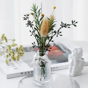 Nordic Dried Flower Handmade Glass Reed Diffuser, 3-Month Indoor Fragrance