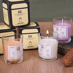Nordic Style Handmade Aromatherapy Candle Lavender White Peach Oolong Scents Frosted Cup Soy Wax