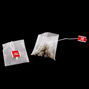Nylon Disposable Filter Hot Sealing Folding Tea Bags for Loose Tea Empty Infuser Sachet for Coffee Scented Tea