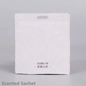 OEKO TEX Grosgrain Material Double Layers Scented Custom Woven Label Sachet Bags for Car