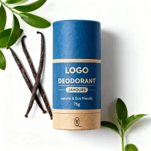 OEM 50g Unscent Deodorant Stick Paper Tube Packaging Alum Free Underarm Armpit Long Lasting Organic Natural Deodorant Unisex