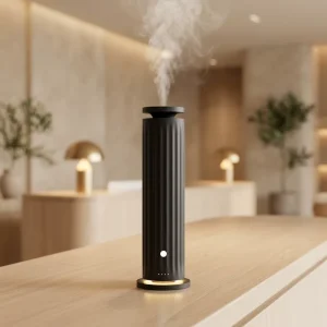 OEM CE ROHS 120ML Tower Quiet Low Noise Waterless Essential Oil Diffuser for Office SPA Room Bedroom