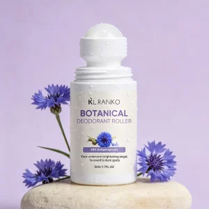 OEM Custom Botanical Antiperspirant Deodorant Roller for 48 Hour Odor Control and Underarm Brightening Body Care Product
