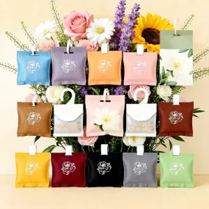 OEM Custom Hanging Scent Sachet Bulk Closet Wardrobe Car Air Freshener Decor Portable Bag Long Lasting Aroma Gift Car Home Hotel