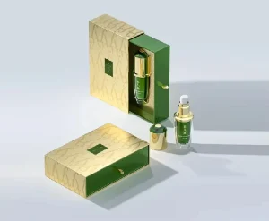 OEM Custom Logo Corrugated Board Perfume Packaging Box Set with Recyclable Material for Loose Powder Eye Cream Gift Set