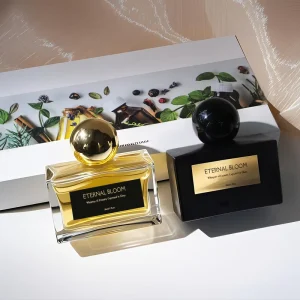 OEM Custom Men’s Parfum De Luxe Botol Magnet Spray 50ml 100ml Square Rectangular Bottle Black Men Perfume Glass Bottle With Box