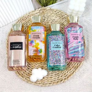 OEM Custom Multi-Flavor Herbal Shower Gel Nicotinamide Fragrance with Whitening Rose Moisturizing Effective Liquid for Cleaning