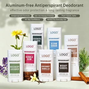 OEM Customized Antiperspirant Deodorant Natural Long Lasting Underarm Dryness Deodorizing Fragrance Roll On Portable Solid Body