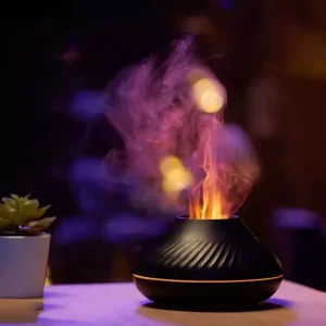 OEM Essential Oil Aroma Diffuser Device 130ml Humidifier Portable Electronic USB 3D Flame Diffuser