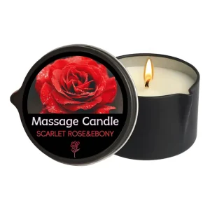 OEM Gift Luxury Sex Spa Body Metal Tin Jar Rose Body Selfcar Scented Desire Massage Oil Candle for Valentine’s Day