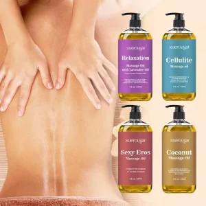 OEM ODM Anti Cellulite Fragrance Sexy Lavender Ginger Mint Pure Essential Oil for Spa Full Body Care Massage Oil for Women
