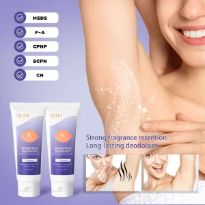OEM ODM Body Care All Natural Antiperspirant Long Last Moisturising Underarm Antiperspirant Deodorant Cream Without Aluminium