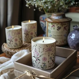 OEM ODM Custom High End Indoor Aromatherapy Soy Wax Candle Custom Logo Natural Plant Oil Pure Aromatherapy Candle