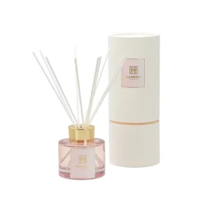 OEM ODM Private Label Luxury Reed Diffuser Gift Set Pink Gradient Bottle Gold Lid For Wedding Hotel Corporate Bulk