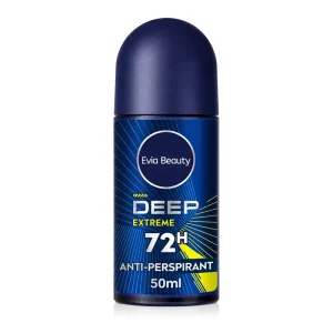 OEM ODM Private Label Men Anti-Perspirant Roll on Deodorant Long Lasting 72H Odor Protection Black Carbon Formula 50ml