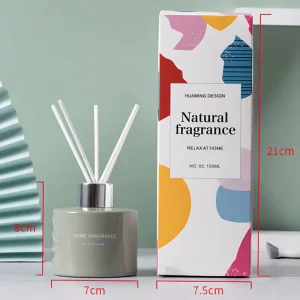 OEM ODM Private Label Modern Art 150ml Reed Diffuser For Apartment Gallery Wedding Bridesmaid Bulk Fragrance Gift Box