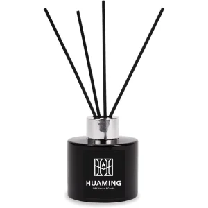 OEM ODM Private Label Round Black Glass Reed Diffuser Custom Printed Label Luxury Home Fragrance For Hotel & Gift