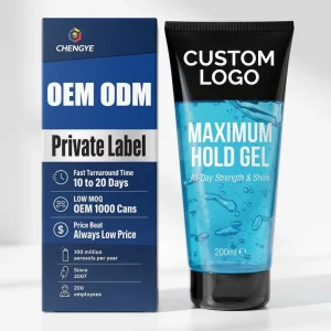 OEM ODM Private Label Ultra Strong Maximum Hold Long Lasting Styling Gel for Men Professional Firm Control Formula