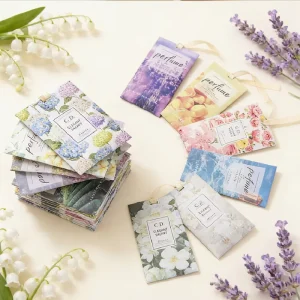 OEM Paper Cool Lavender Sachet Car Closet Air Freshener Clothes Scent Home Vehicle Portable Perfume Gift Bulk