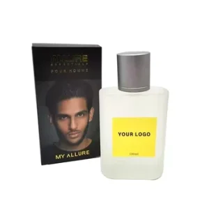 OEM Private Label Long Lasting Woody Oriental Fragrance Perfume Spray for Men in Glass Bottle Regular Size
