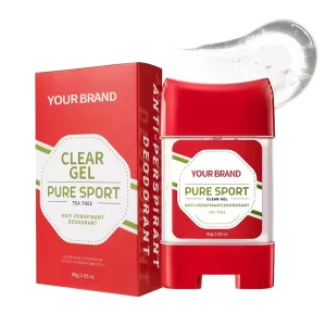 OEM Private Label Mineral Floral Natural Deodorant Antiperspirant Gel Spray Men Women Long Lasting Underarm Odor Control Body