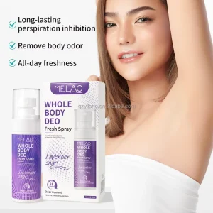 OEM Removing Body Sweat Odor Fragrance Deodorant Spray for Body Fresh Underarm Deodorant 72h Long Lasting Body Deo Spray