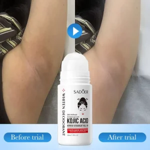 OEM SADOER High Quality Kojic Acid Underarm Deodorant & Antiperspirant Private Label Fragrance Natural Roll on Deodorant Stick
