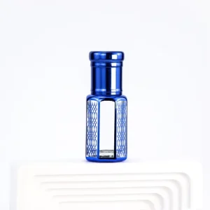 Octagonal Empty Glass Bottle of Attar Perfume Oil with Glass Roller 3ml