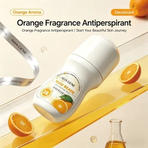 Orange Fragrance Antiperspirant Original Scented Odor Remover Keep Armpits Dry Pure Nature Herbal Floral Body Gel Travel Pack