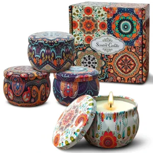 Oshine 4.4Oz Modern Relief Jar Wax Candle Luxury Duftkerze Fragrant Candle Gift Set Home Decoration