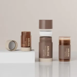 PCR Material Antiperspirant Deodorant Stick Container Bottle Mono PP Twist Style with Screen Printing for Skincare Packaging