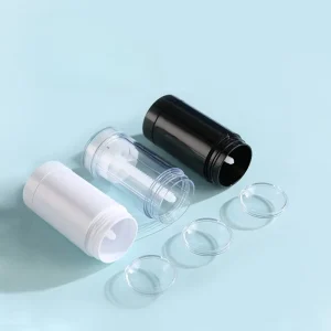 PS Clear Deodorant Stick Customized 40g 75g Twist up Antiperspirant Tube Plastic Empty Lip Balm Deodorant Bottles