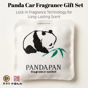 Panda Hanging Tea Scented Sachet Car & Wardrobe Deodorant Home Fragrance Gift Box